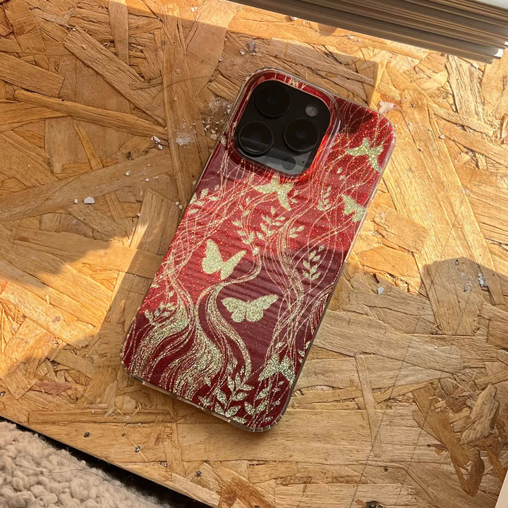 Butterfly Wabi-Sabi - wood surface