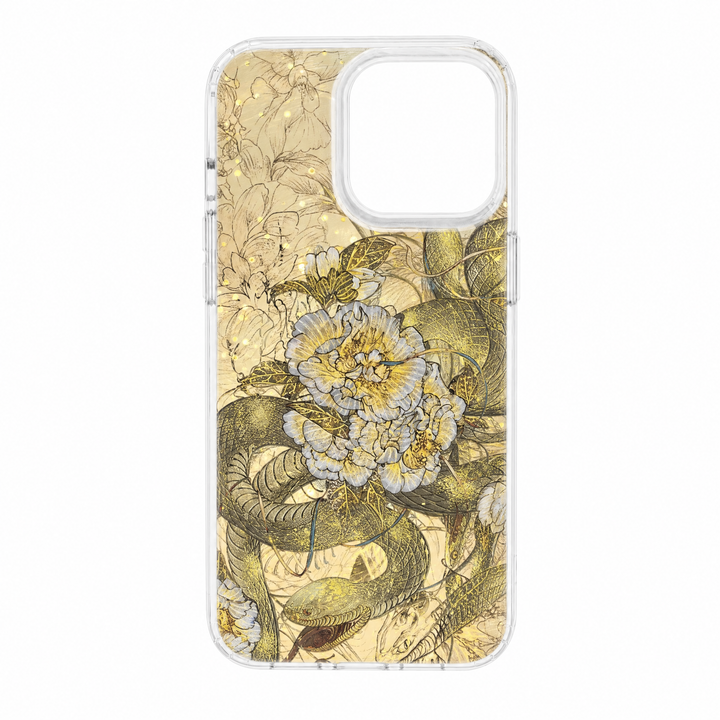 Lune & Pearl - Snake Peony phone case